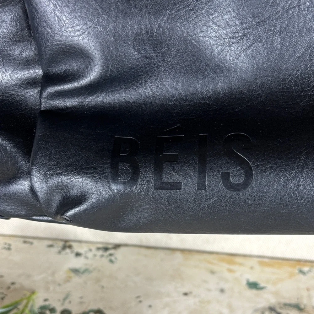 Beis > Black Chain Strap Diaper Bag